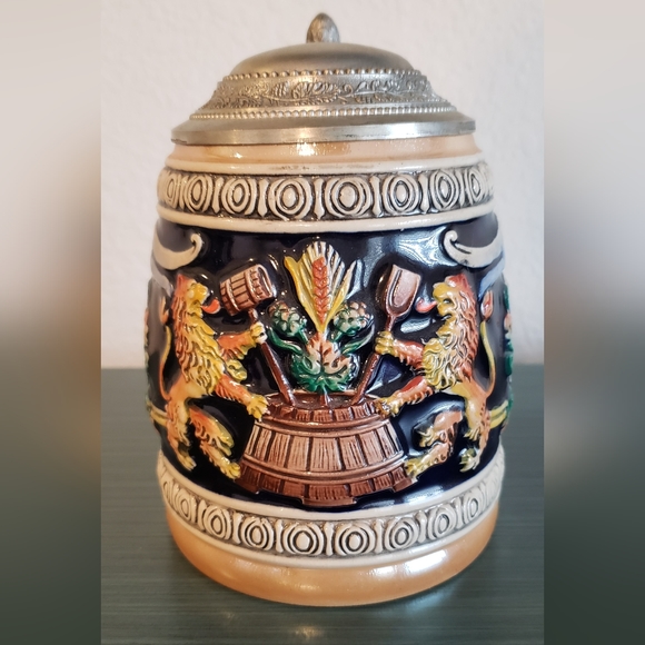Vintage Gerz West Germany Handpainted Beer Stein - Picture 2 of 9